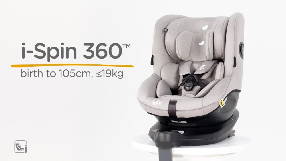 Winter Sale! Joie I-spin Extended Rear Facing I-size Isofix Car Seat in Grey Flannel