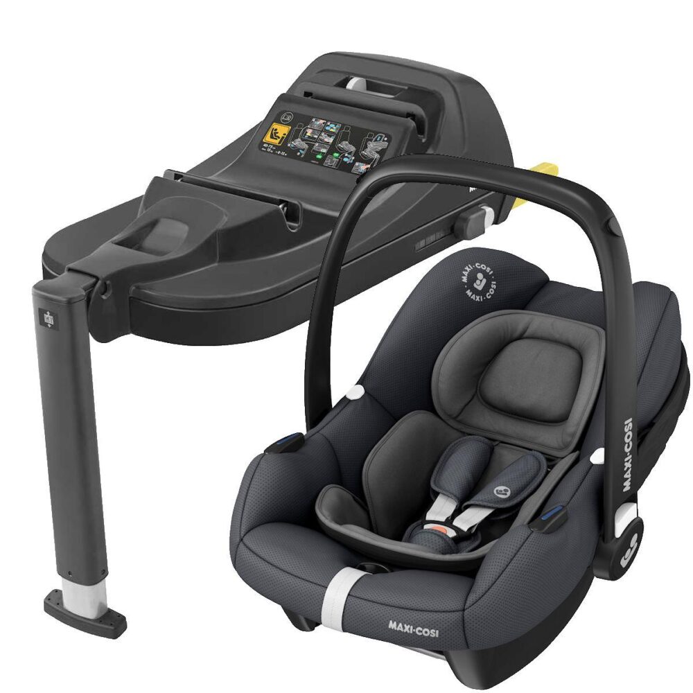 Maxi Cosi Cabriofix I-size in Essential Black and Isofix Base