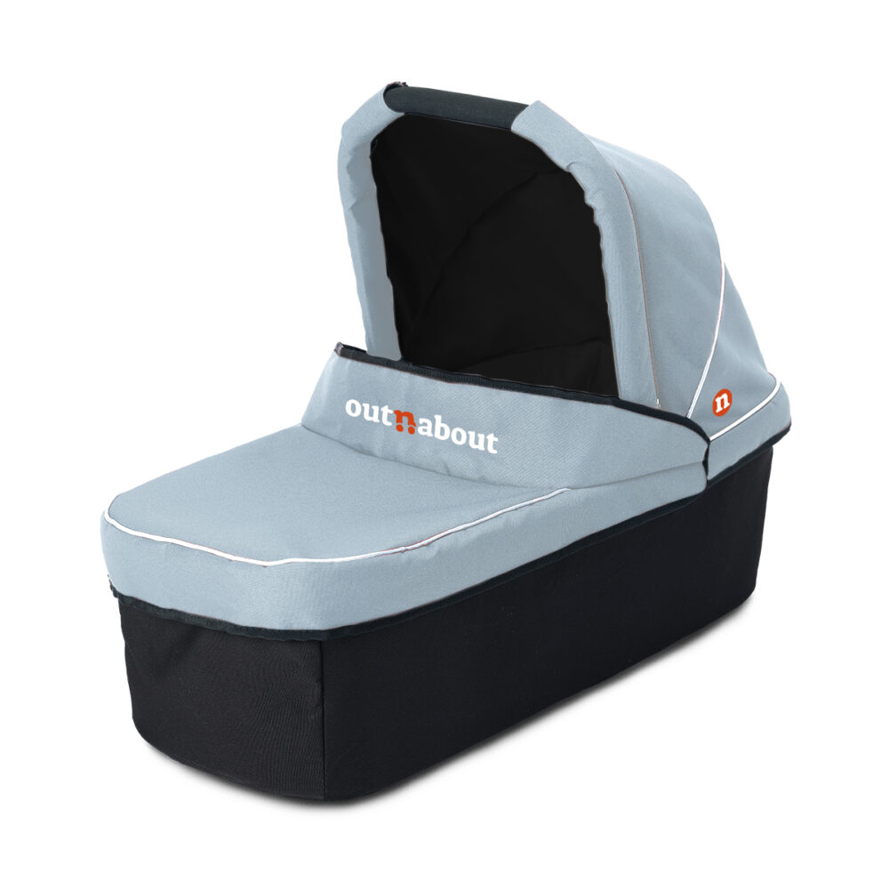 Out'n'about Nipper Double Carrycot in Rocksalt Grey