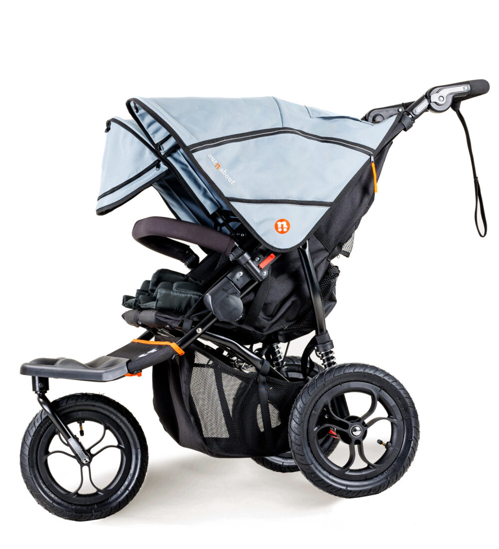 Out'n'about Nipper 360 V5 Double in Rocksalt Grey - Image 3