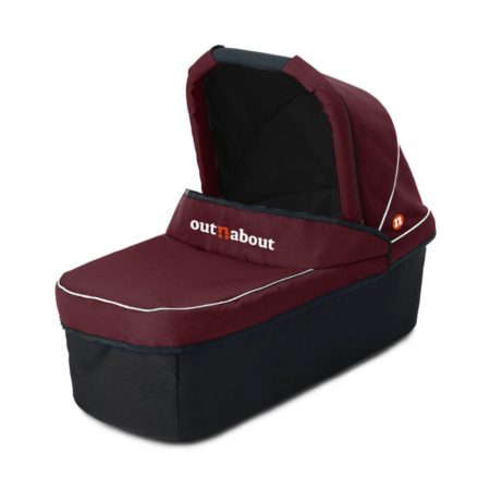 Out'n'about Nipper Double Carrycot in Brambleberry Red