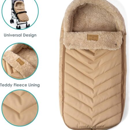 Winter Sale! Clair De Lune Snug Universal Pushchair Footmuff Beige