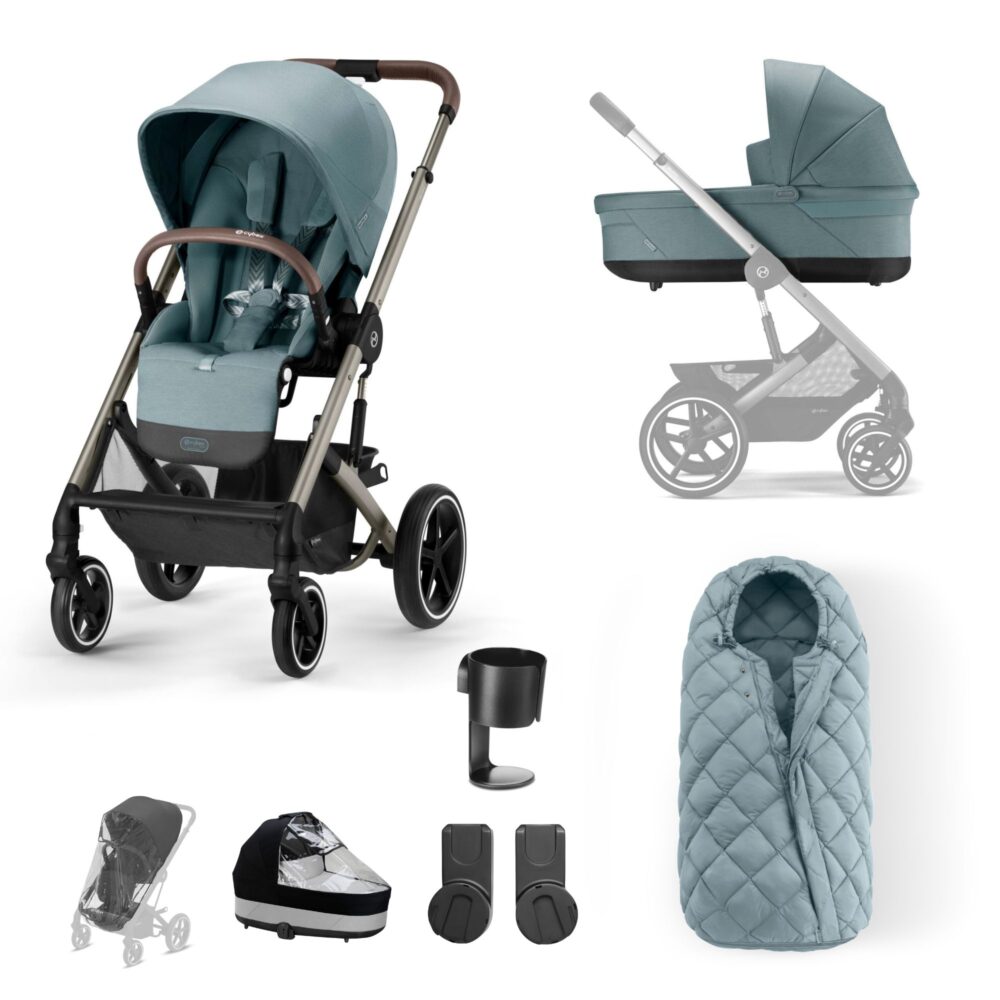 Cybex Balios S Lux 8 Piece Bundle in Sky Blue