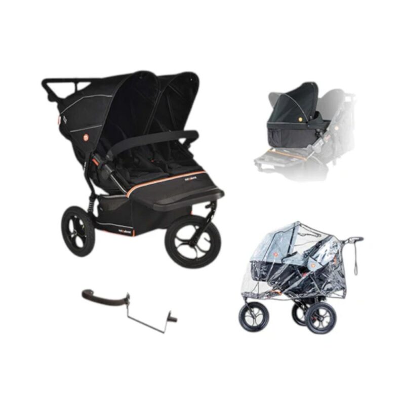 Out'n'about Nipper 360 V6 Double Newborn/toddler Bundle