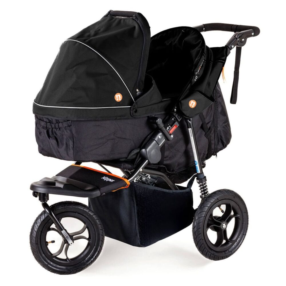 Out'n'about V5 Nipper 360 Single with Carrycot in Summit Black