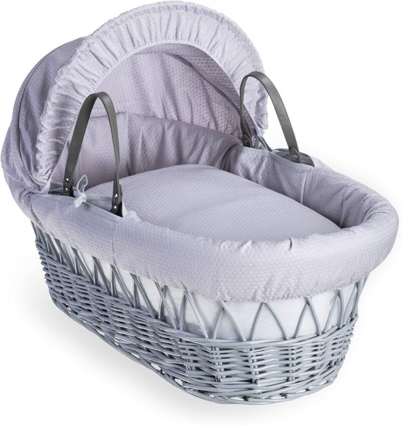 Clair De Lune Dream Cotton Wicker Moses Basket Black Friday Sale!