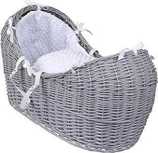 Clair De Lune Noah Pod Grey Wicker with White Dimple Fabrics