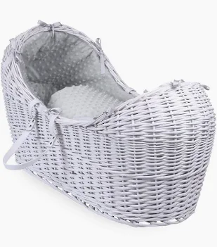 Clair De Lune Noah Pod White Wicker with White Dimple Fabrics