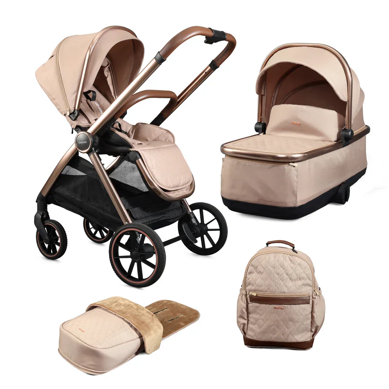 Mee-go Cocoon 2 in 1 in Toffee Including Free Car Seat and Adaptors Clearance Sale!