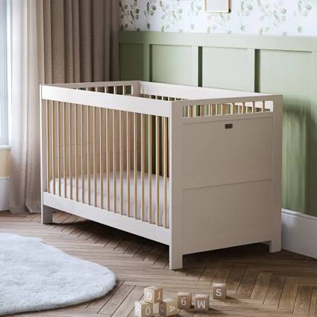 Silver Cross Seville Cot Bed in Cashmere/oak