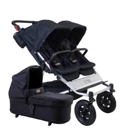 Mountain Buggy Duet Double with Duet Carrycot Plus